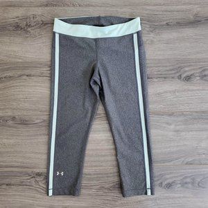 Under Armour Cool Switch Crop Leggings Grey XS